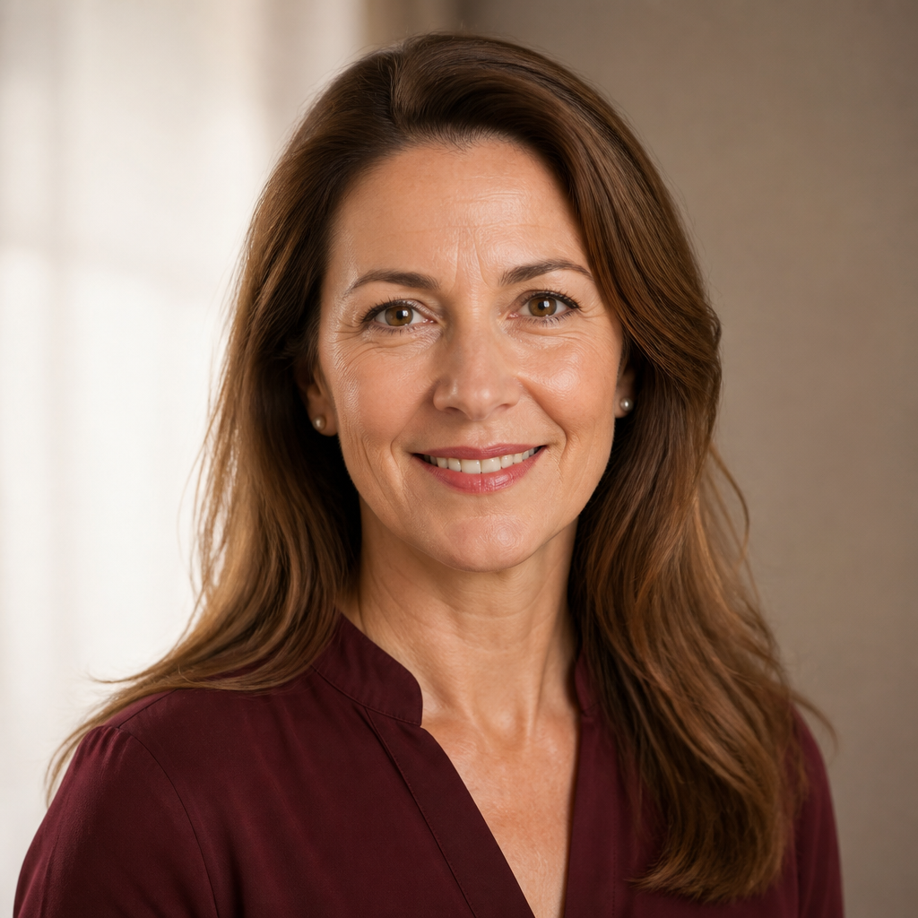 Portrait of Dana R., 44, back 3 days a week