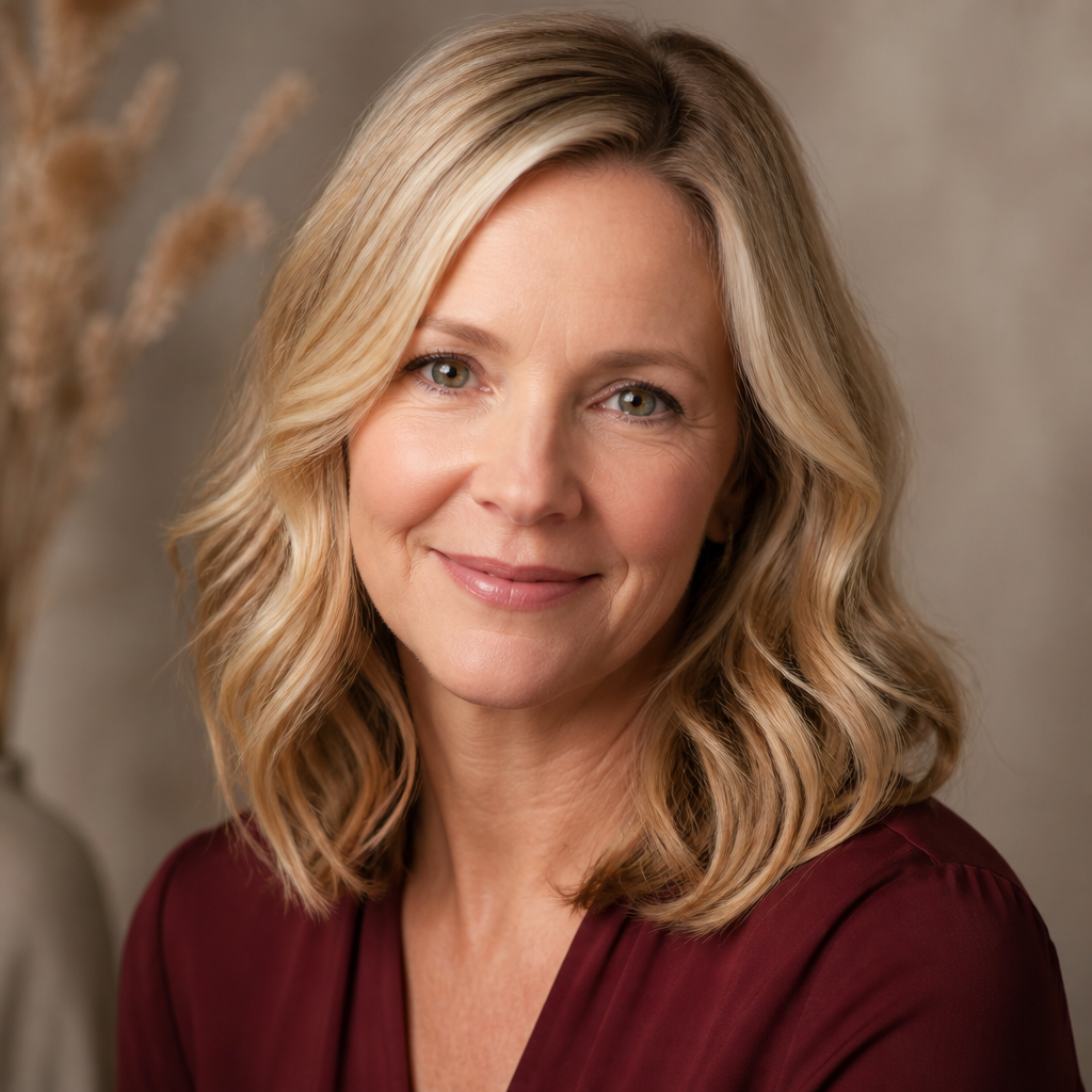 Portrait of Meredith K., 47, returning after a career break